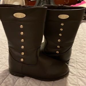 Michael Kors boots ~  LiL LEILA brown! Girls size 10! In PERFECT SHAPE!! Worn 1x